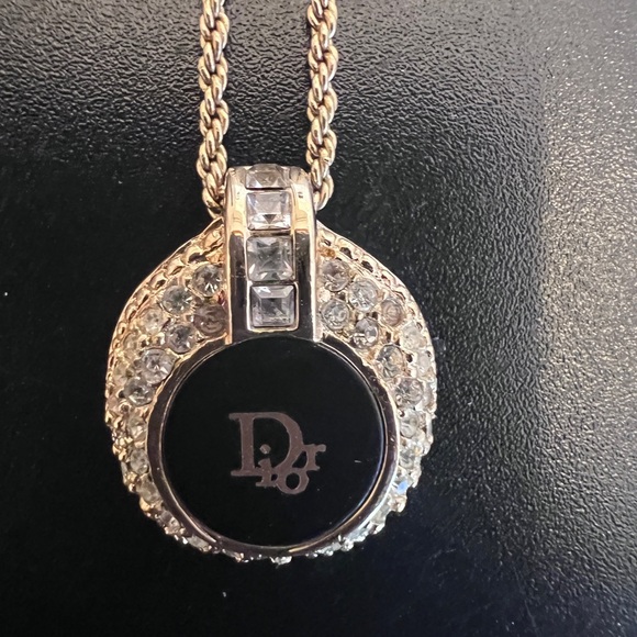 Dior 16 inch 18 karat Gold Plated Necklace Pendant